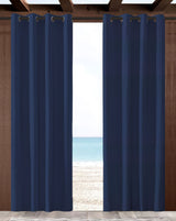 Sunbrella Canvas Navy Indoor/Outdoor Curtain Panel