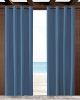 Sunbrella Canvas Sapphire Blue Indoor/Outdoor Curtain Panel