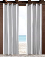 Sunbrella Canvas White Indoor/Outdoor Curtain Panel