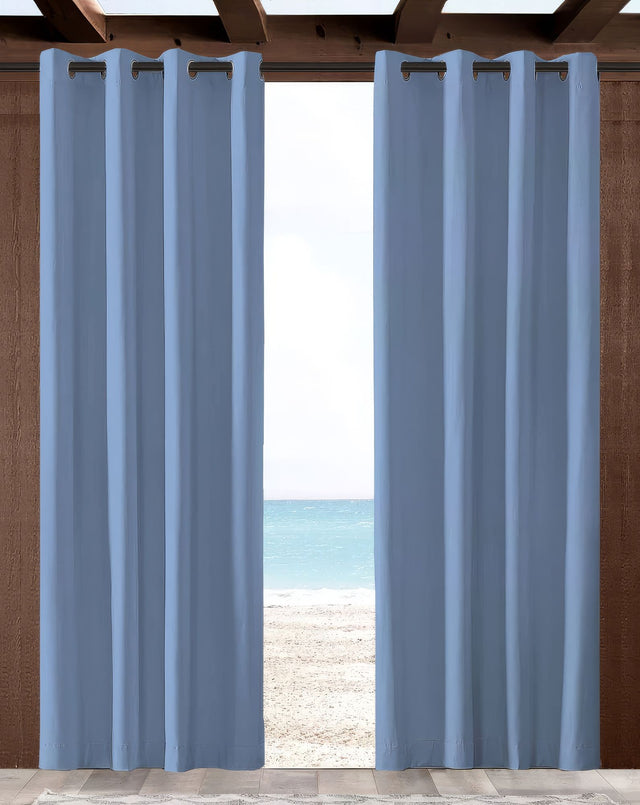 Sunbrella Cast Ocean Indoor/Outdoor Curtain Panel
