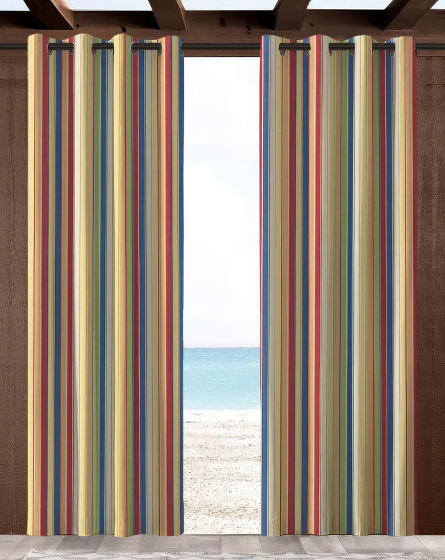 Sunbrella Castanet Beach Indoor/Outdoor Curtain Panel