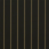 Sunbrella Cooper Black 4988-0000 46-Inch Stripes Awning / Shade Fabric