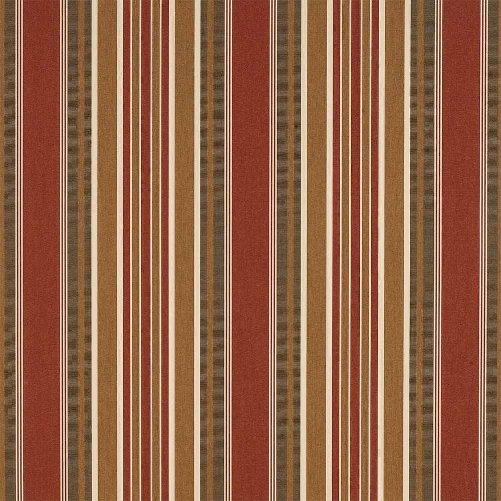 Sunbrella Eastland Redwood 4813-0000 46-Inch Stripes Awning / Shade Fabric