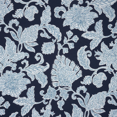 Sunbrella Floral Song Navy 146023 - 0003 Upholstery Fabric