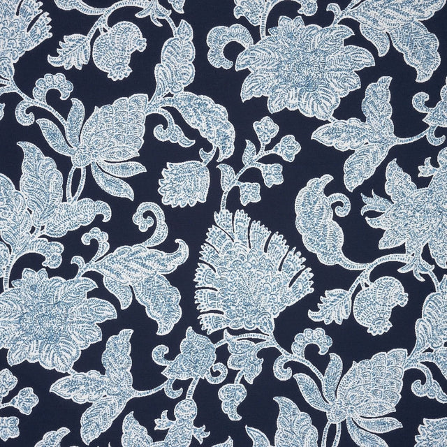 Sunbrella Floral Song Navy 146023 - 0003 Upholstery Fabric