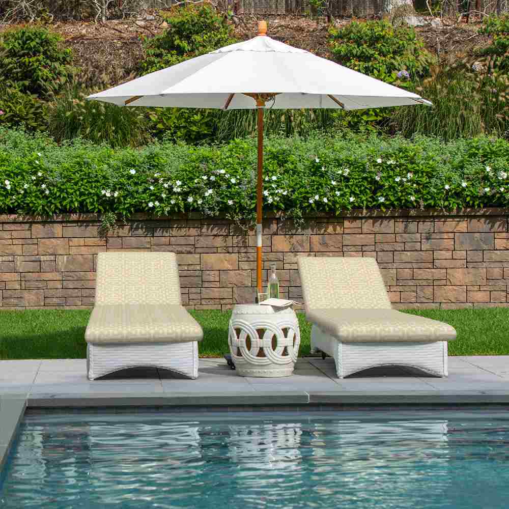 Sunbrella Fretwork Flax 45991-0001 Elements Collection Upholstery Fabric