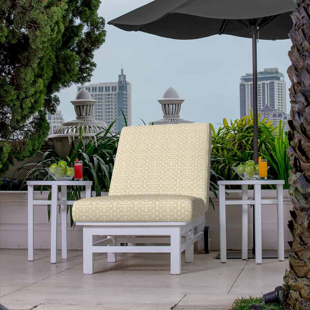 Sunbrella Fretwork Flax 45991-0001 Elements Collection Upholstery Fabric
