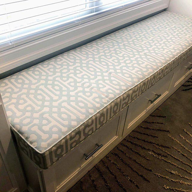 Sunbrella Fretwork Mist 45991-0000 Elements Collection Upholstery Fabric