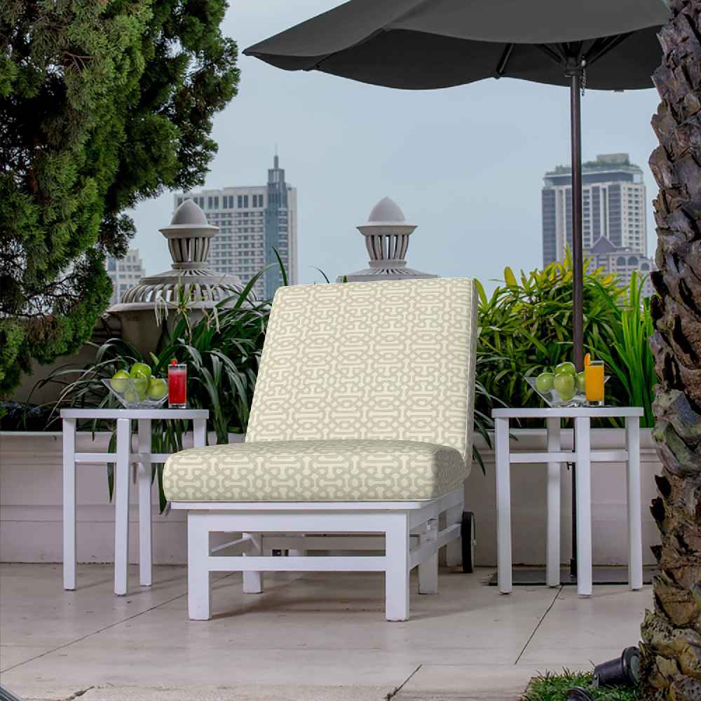 Sunbrella Fretwork Pewter 45991-0002 Elements Collection Upholstery Fabric