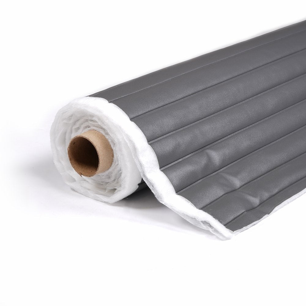 Sunbrella Horizon Capriccio Charcoal 10200-0012 Roll-n-Pleat Marine Vinyl Upholstery Fabric