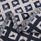 Sunbrella Kindle Indigo 145666-0004 Fusion Collection - Reversible Upholstery Fabric (Light Side)