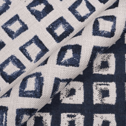 Sunbrella Kindle Indigo 145666-0004 Fusion Collection - Reversible Upholstery Fabric (Light Side)