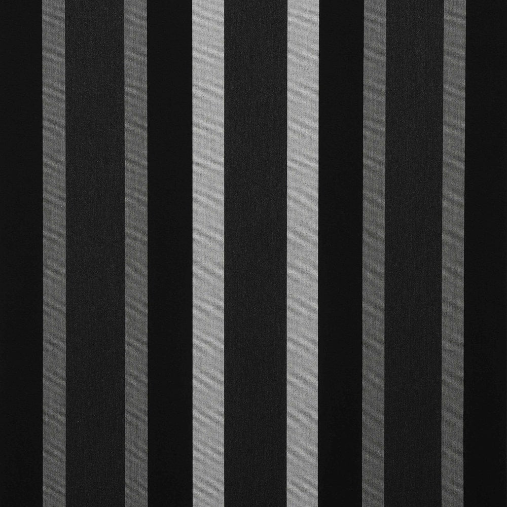 Sunbrella Marco Black 4703-0000 46-Inch Stripes Awning / Shade Fabric