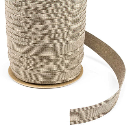 Sunbrella Marine Binding 2ET Bias Cut 1-1/4 inch x 100 yards 4654 Linen Tweed