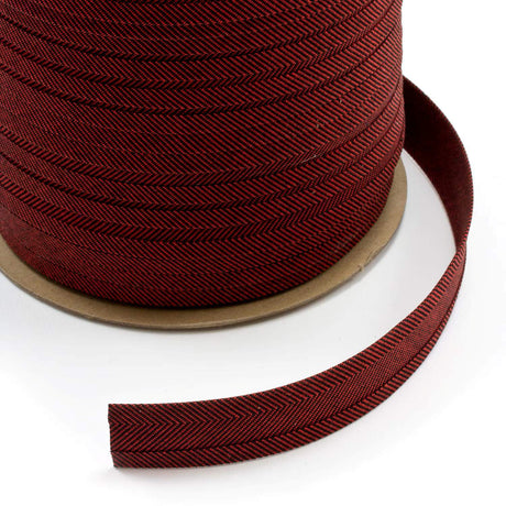 Sunbrella Marine Binding 2ET Bias Cut 1 inch x 100 yards 4606 Dubonnet Tweed