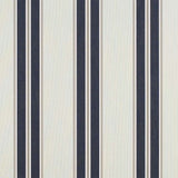 Sunbrella Navy / Taupe Fancy 4916-0000 46-Inch Stripes Awning / Shade Fabric