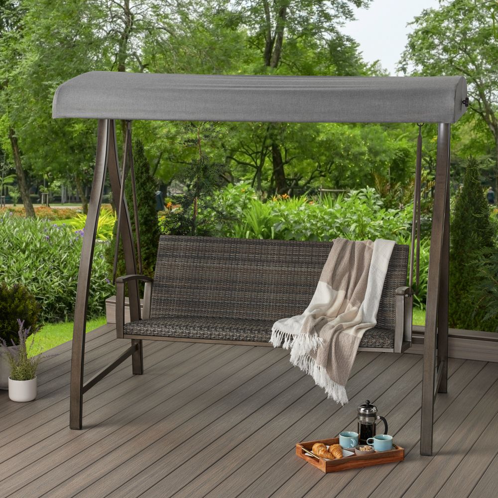 Sunbrella Replacement Canopy Cover - Agio McKinnon Woven Patio Swing - Cast Slate