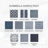 Sunbrella Sample Pack - Blue / Navy Patterns
