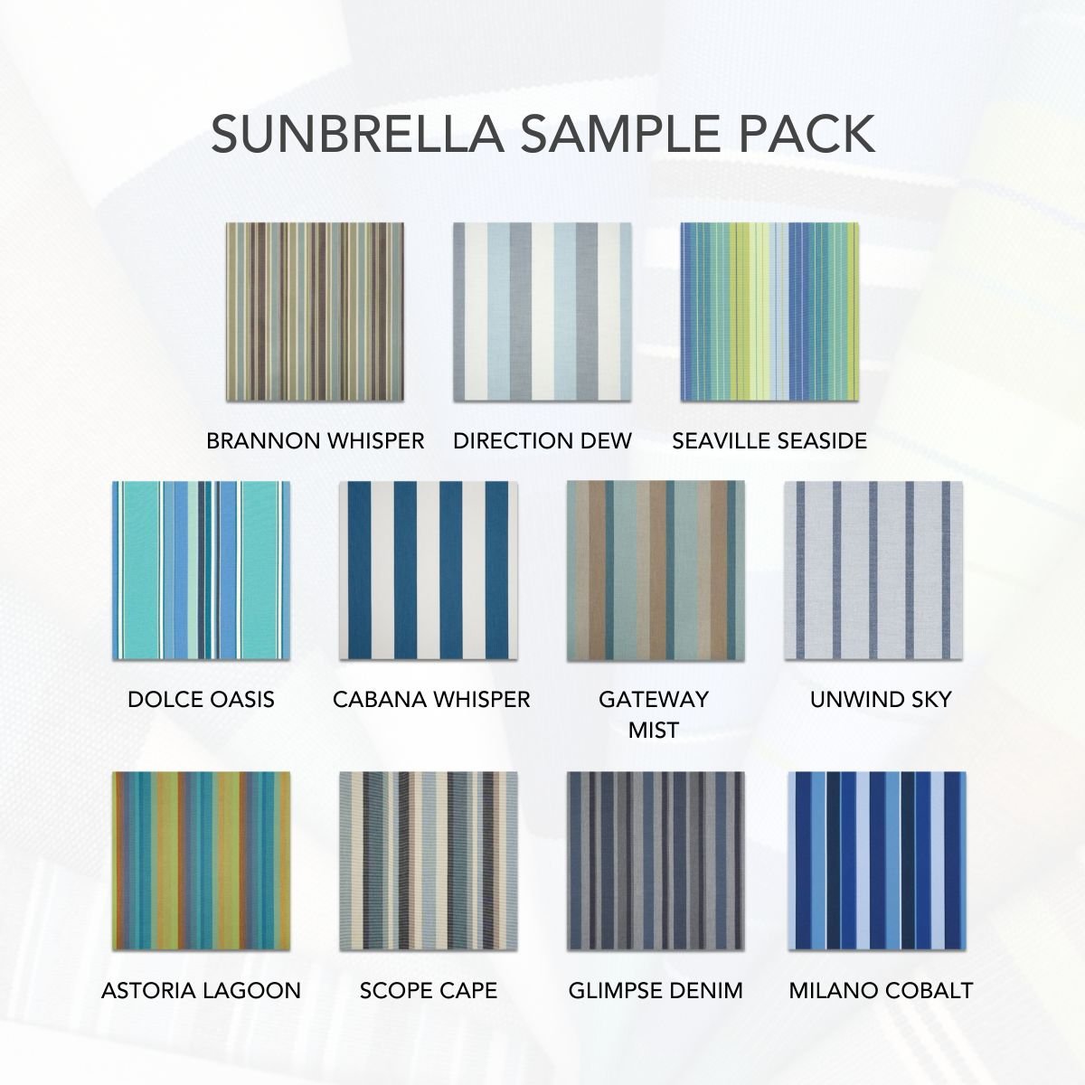 Blue stripes sample pack