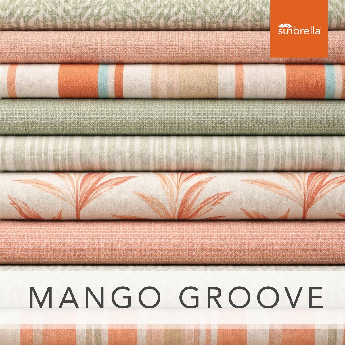 Sunbrella Sample Pack - Mango Groove