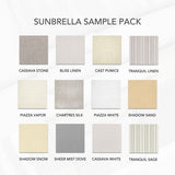 Neutral Curtain Sunbrella Sample Pack Swatches