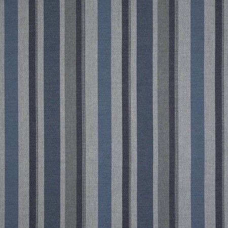 Sunbrella navy, light blue, and taupe fabric swatches for outdoor projects.