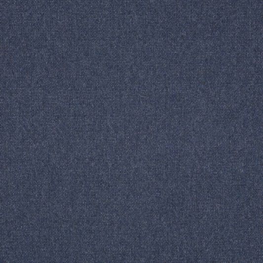 Sunbrella navy, light blue, and taupe fabric swatches for outdoor projects.