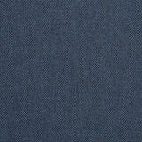 Sunbrella navy, light blue, and taupe fabric swatches for outdoor projects.