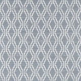 Sunbrella navy, light blue, and taupe fabric swatches for outdoor projects.