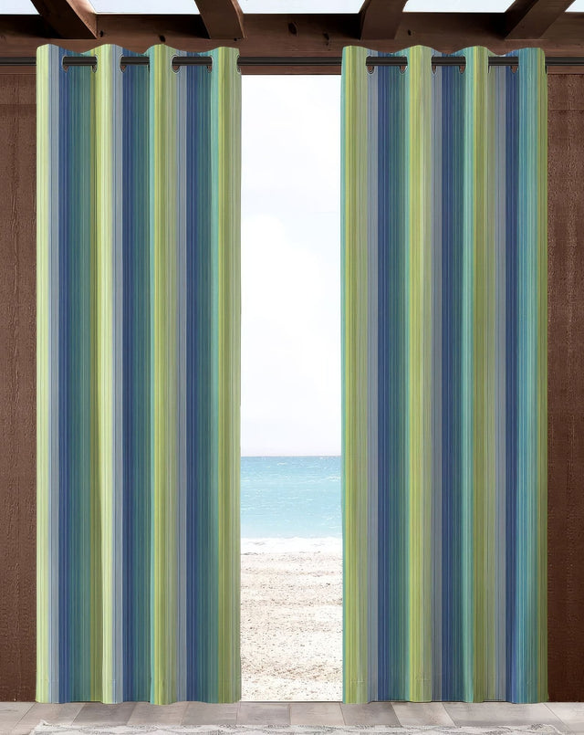 Sunbrella Seville Seaside Indoor/Outdoor Curtain Panel