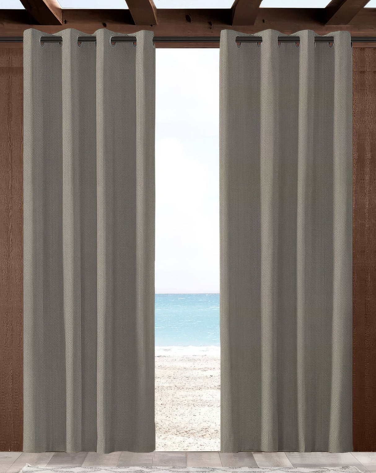 Sunbrella Spectrum Dove Indoor/Outdoor Curtain Panel