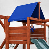 Custom Size Sunbrella Fabric Playset Canopy with Snap Fasteners
