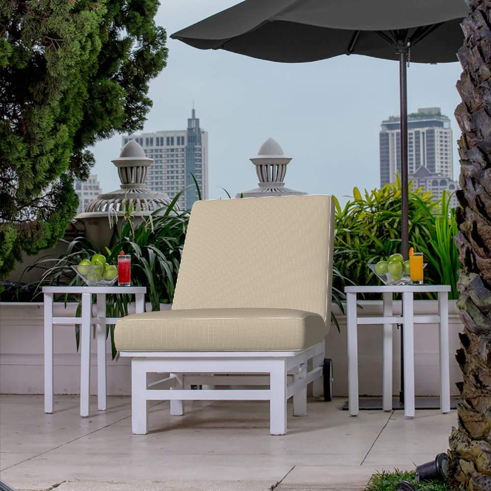 Sunbrella Ticking Dove 40554-0004 Fusion Collection Upholstery Fabric