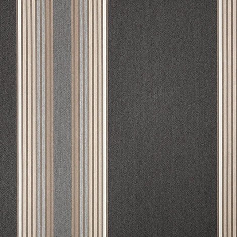 Sunbrella Tillman Shale 4836-0000 46-Inch Stripes Awning / Shade Fabric
