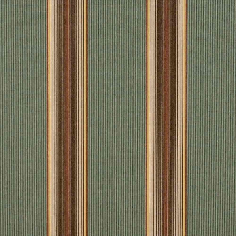 Sunbrella Vintage Bar Stripe Forest 4949-0000 46-Inch Stripes Awning / Shade Fabric