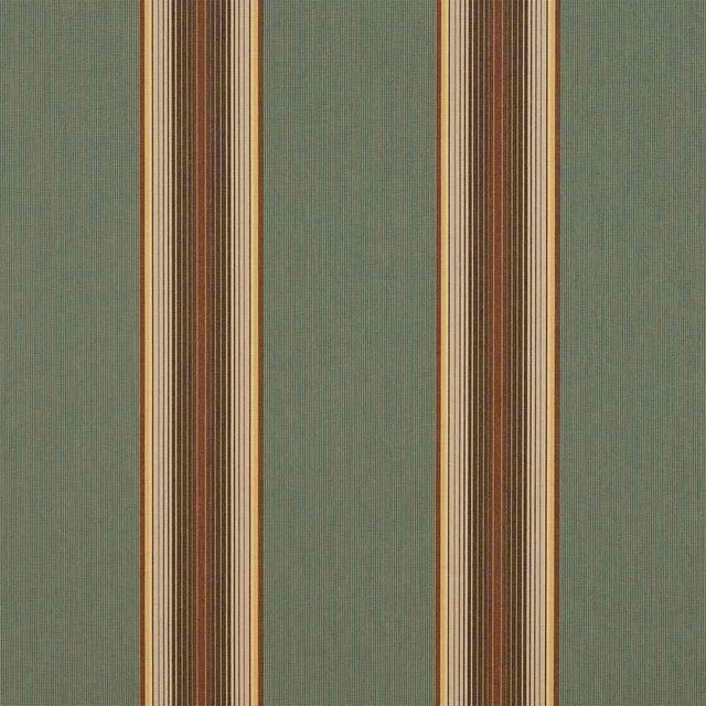 Sunbrella Vintage Bar Stripe Forest 4949-0000 46-Inch Stripes Awning / Shade Fabric