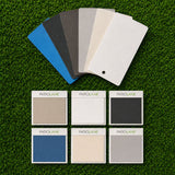 Swing Bed Sample Kit With Swing Bed Frame Samples and Cushion Bundle Fabrics