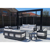 The Maggie Swing Bed - Twin Size - Textured Black Finish - Black Poly Rope