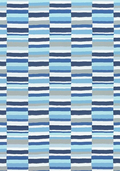 Thibaut Carnivale All Blue W74690 Festival Collection Upholstery Fabric