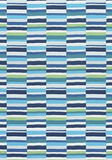 Thibaut Carnivale Blue and Green W74686 Festival Collection Upholstery Fabric