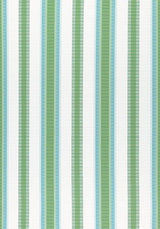 Thibaut Samba Stripe Kelly Green and Pool W74672 Festival Collection Upholstery Fabric