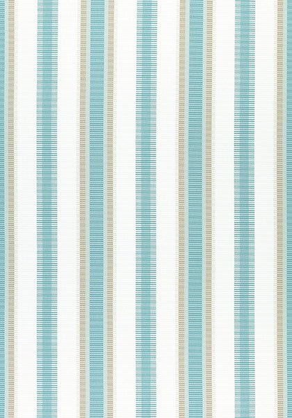 Thibaut Samba Stripe Pool and Sand W74673 Festival Collection Upholstery Fabric