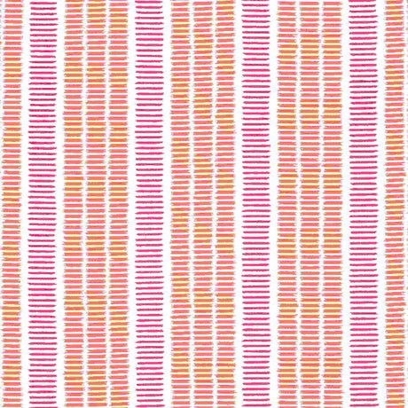 Thibaut Topsail Stripe Coral and Peony W73512 Landmark Collection Upholstery Fabric