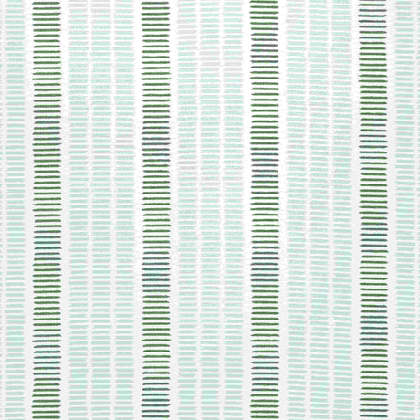 Thibaut Topsail Stripe Seafoam and Kelly Green W73517 Landmark Collection Upholstery Fabric