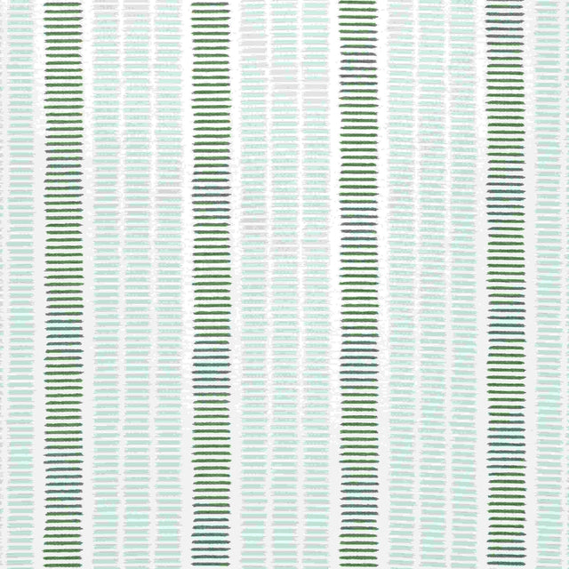 Thibaut Topsail Stripe Seafoam and Kelly Green W73517 Landmark Collection Upholstery Fabric
