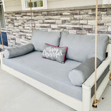 Twin Size Porch Swing Bed Cushion Cover Bundle - 75 x 39