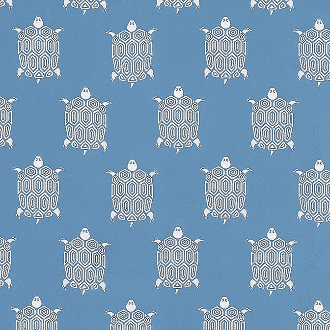 Thibaut Turtle Bay Island Blue W81628 Locale Collection Upholstery Fabric