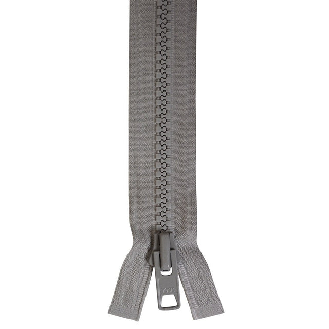 YKK Vislon #10 Lock Slide Zipper - 120-inch - Grey