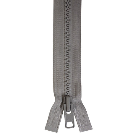 YKK Vislon #10 Lock Slide Zipper - 60-inch - Grey
