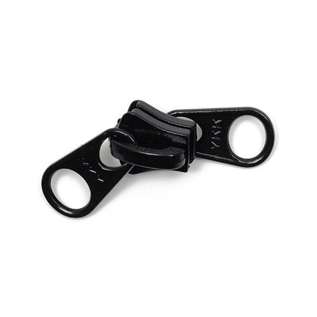YKK Vislon #10 Non-Lock 2-Tab Slider - Black 25 pack